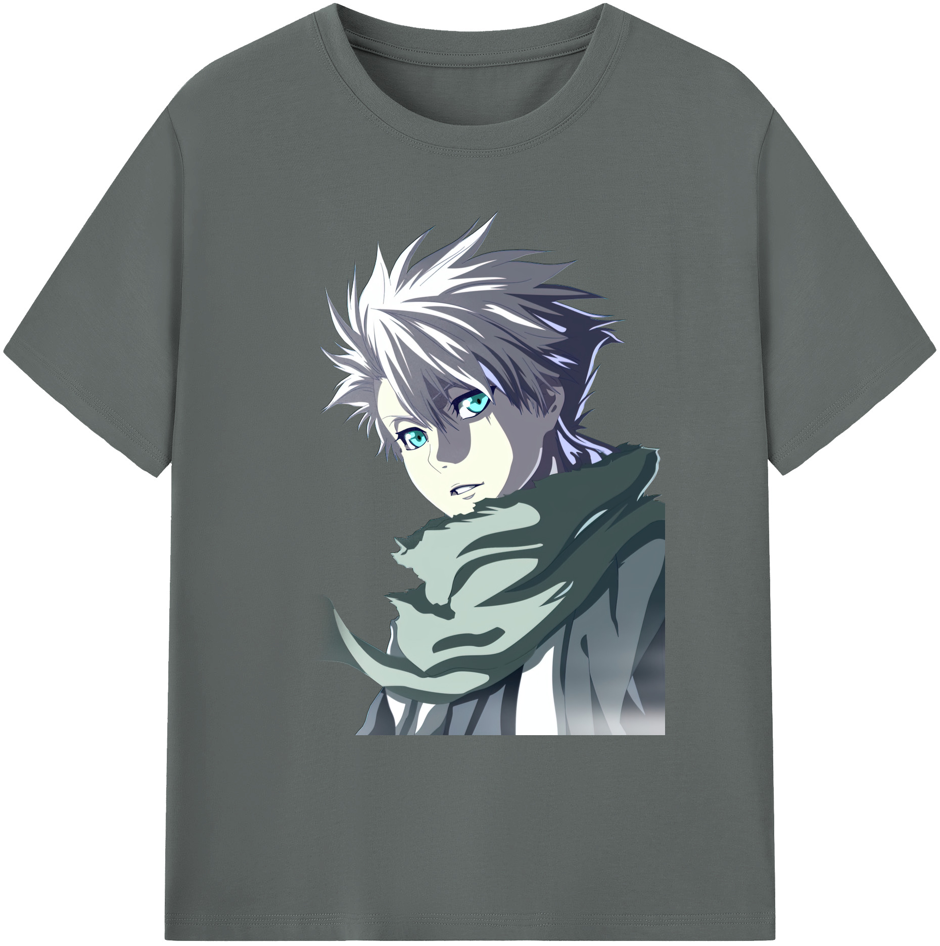 （画像用） ブリーチ 日番谷冬獅郎（ひつがや とうしろう） BLEACH Hitsugaya Toushirou 綿100％ メンズ半袖Tシャツ｜肌触りやわらか＆通気性